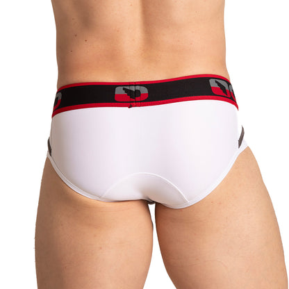 Style White Brief vista posterior de Gigo Underwear