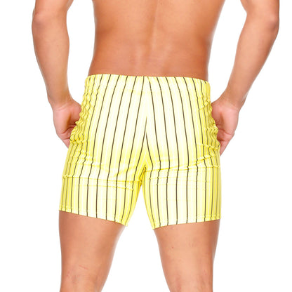 Sultan Yellow Beachwear vista posterior de Gigo Underwear