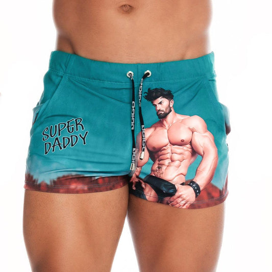 SUPER DADDY BLUE BEACHWEAR - Gigo Underwear Colombia