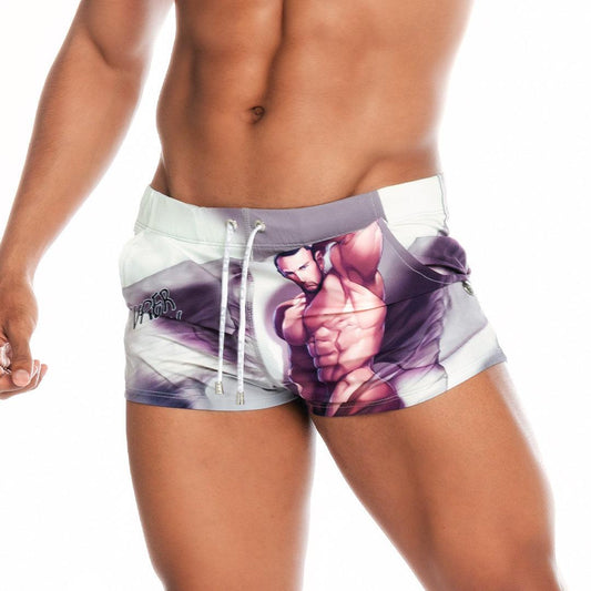 SUPER DADDY BROWN BEACHWEAR - Gigo Underwear Colombia