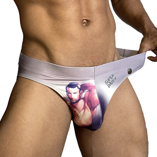 SUPER DADDY BROWN SWIM BRIEF - Gigo Underwear Colombia