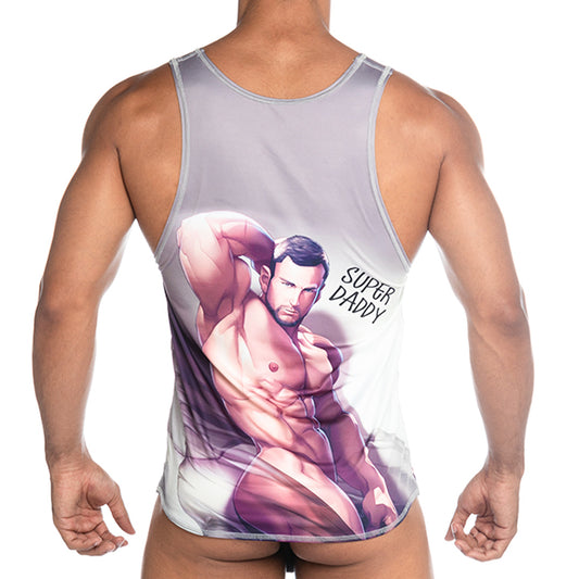 SUPER DADDY BROWN TANK - Gigo Underwear Colombia