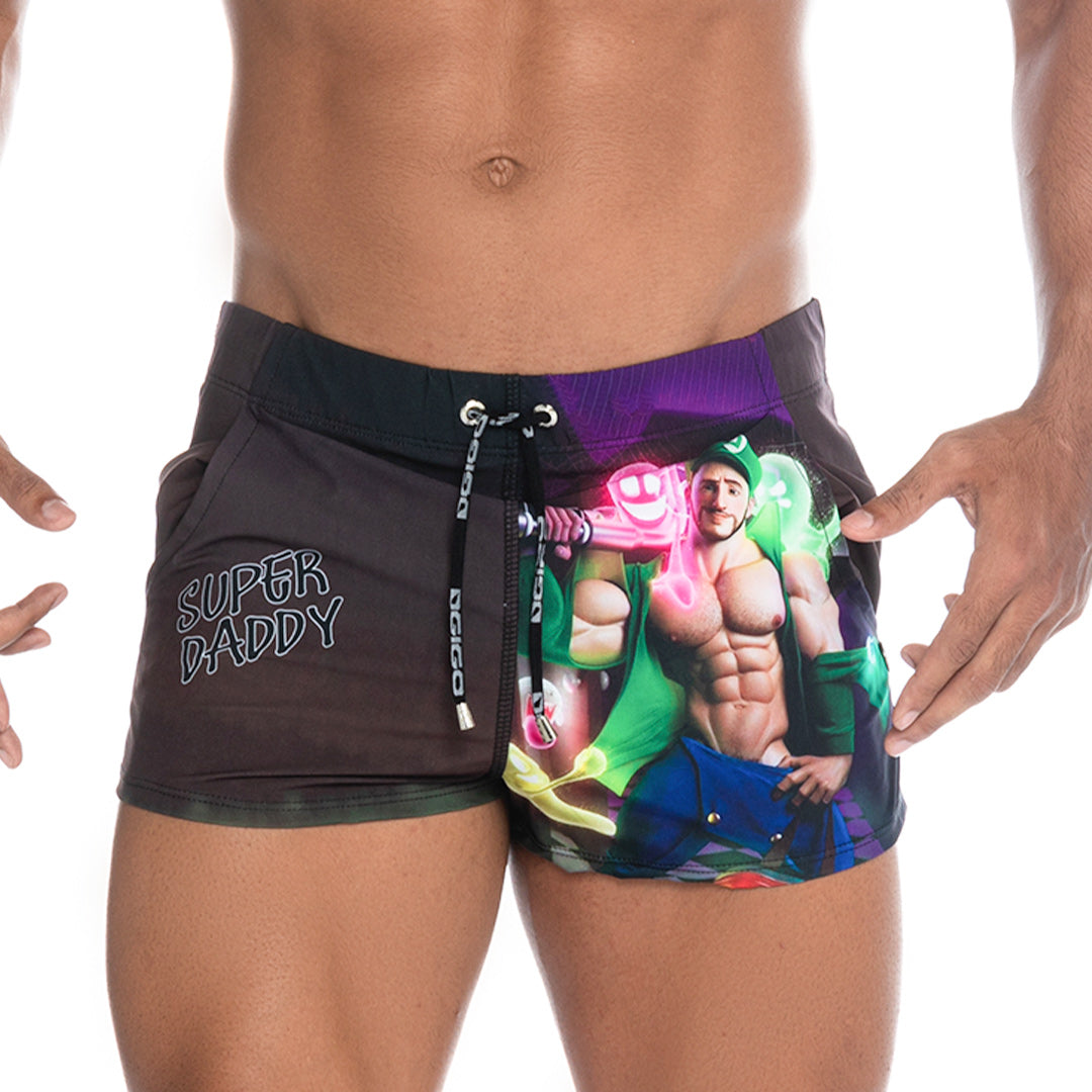 Super Daddy Purple Beachwear de Gigo Underwear