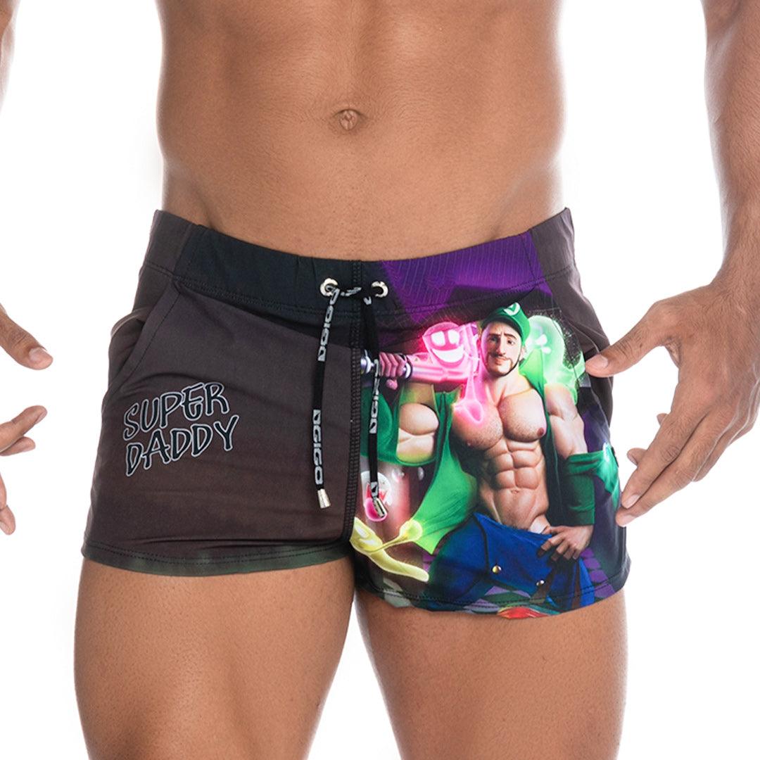SUPER DADDY PURPLE BEACHWEAR - Gigo Underwear Colombia