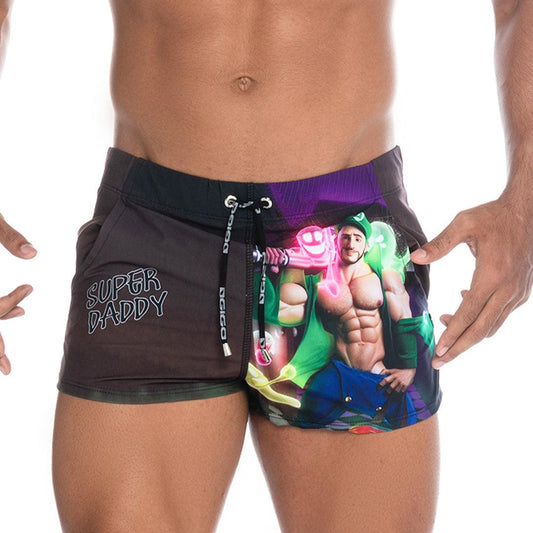 SUPER DADDY PURPLE BEACHWEAR - Gigo Underwear Colombia