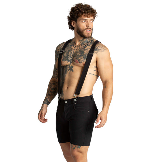 SUSPENDERS BLACK SHORT - Gigo Underwear Colombia