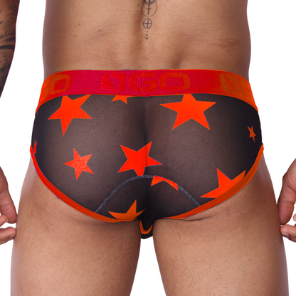 Star Red Brief vista posterior de Gigo Underwear