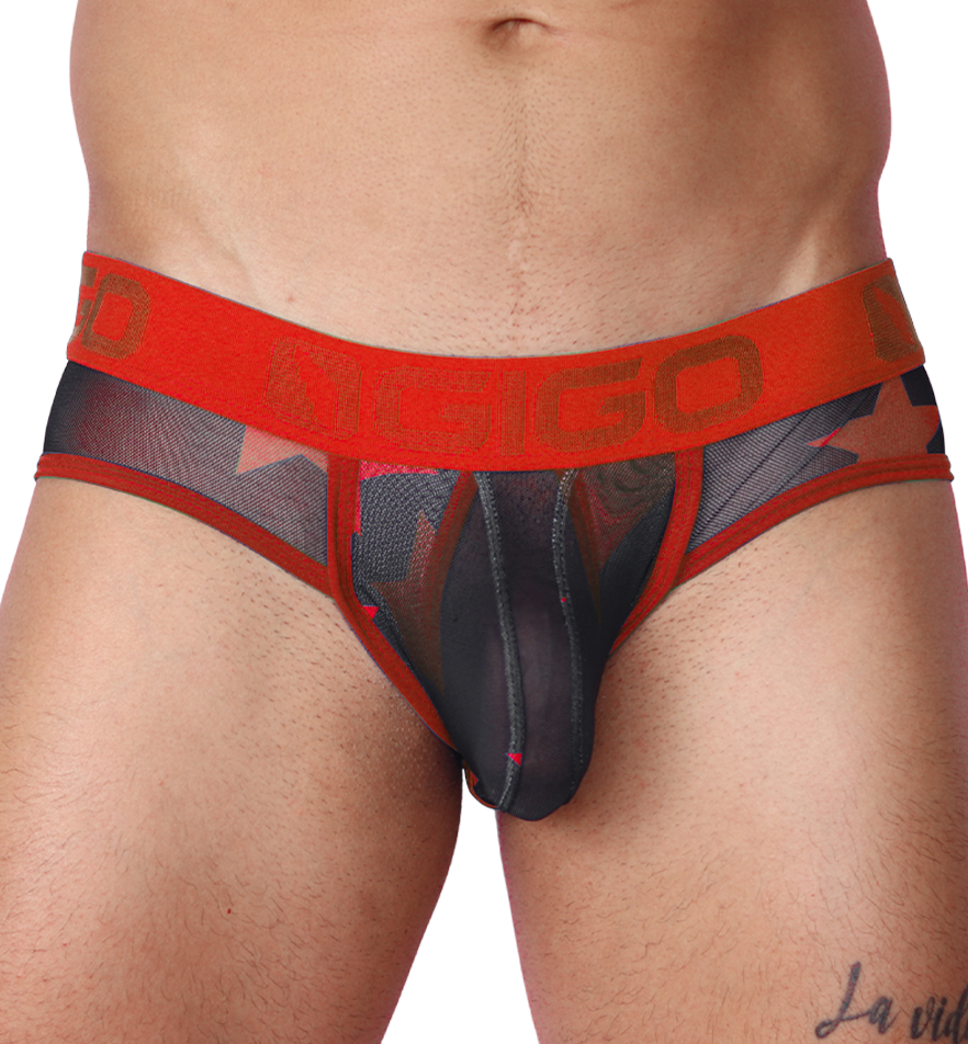 Star Red Brief de Gigo Underwear