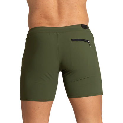 Tennis Green Short vista posterior de Gigo Underwear