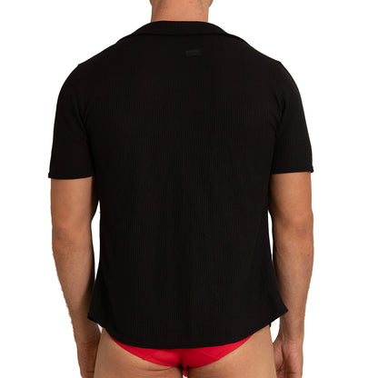 Tissue Black Shirt en modelo de Gigo Underwear