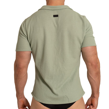 Tissue Green Shirt en modelo de Gigo Underwear