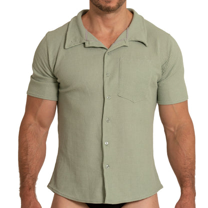 Tissue Green Shirt vista frontal de Gigo Underwear