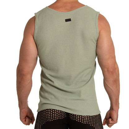 Tissue Green Tank en modelo de Gigo Underwear