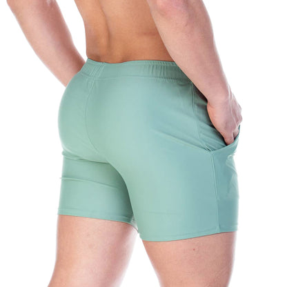 Traditional Green Beachwear vista frontal de Gigo Underwear