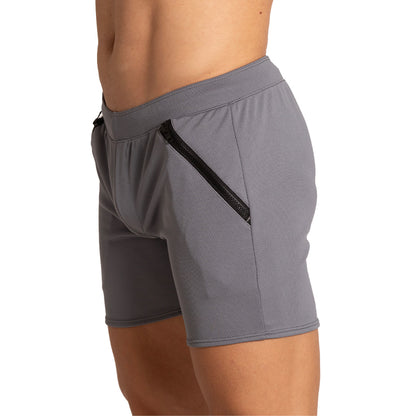 Training Gray Short vista frontal de Gigo Underwear