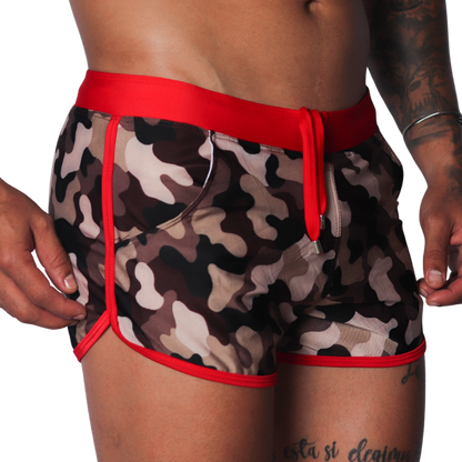 Trend Red Beachwear vista frontal de Gigo Underwear