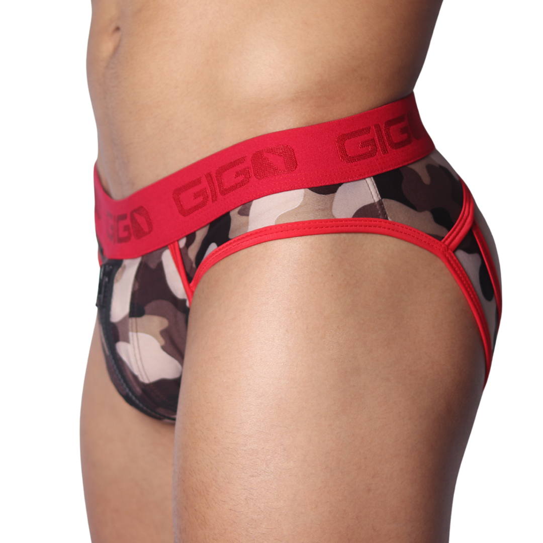 Trend Red Brief Jock vista frontal de Gigo Underwear