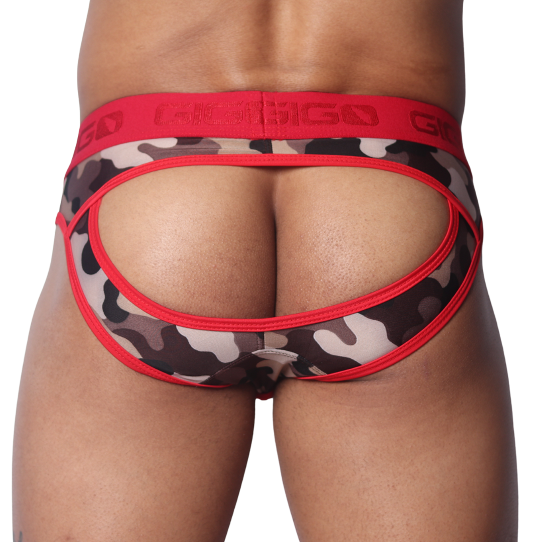 Trend Red Brief Jock vista posterior de Gigo Underwear