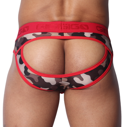 Trend Red Brief Jock vista posterior de Gigo Underwear