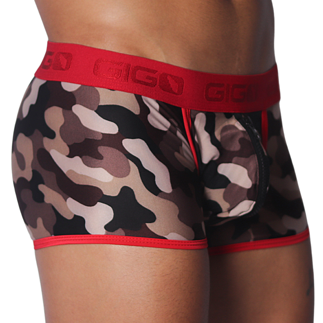 Trend Red Trunk vista frontal de Gigo Underwear