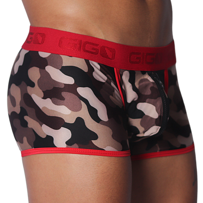 Trend Red Trunk vista frontal de Gigo Underwear