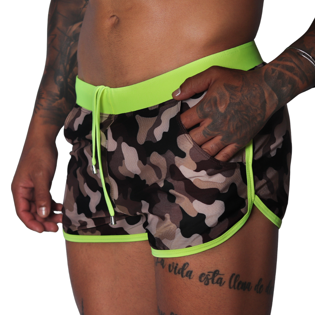 Trend Yellow Beachwear vista frontal de Gigo Underwear