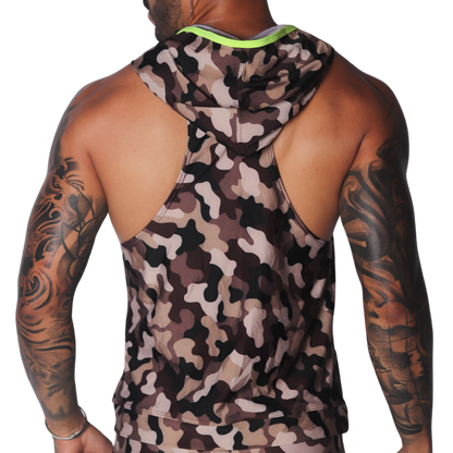 Trend Yellow Hoody Tshirt vista posterior de Gigo Underwear