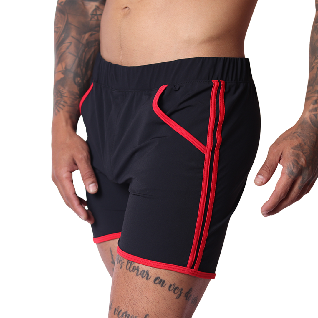 Typer Black Shorts vista frontal de Gigo Underwear