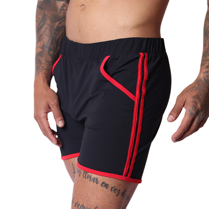 Typer Black Shorts vista frontal de Gigo Underwear