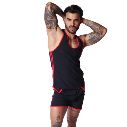 Typer Black Tank en modelo de Gigo Underwear