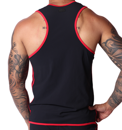 Typer Black Tank vista posterior de Gigo Underwear