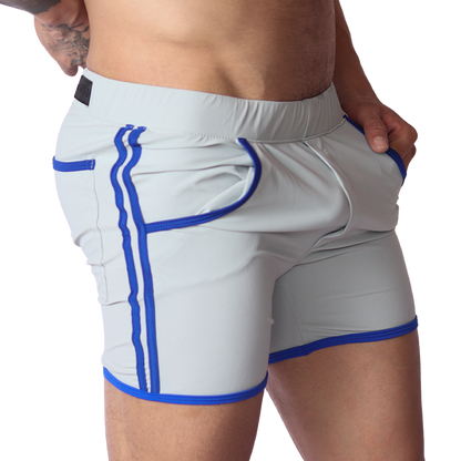 Typer Gray Shorts vista frontal de Gigo Underwear
