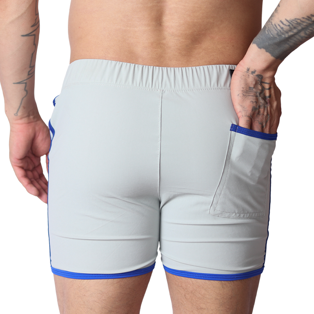 Typer Gray Shorts vista posterior de Gigo Underwear