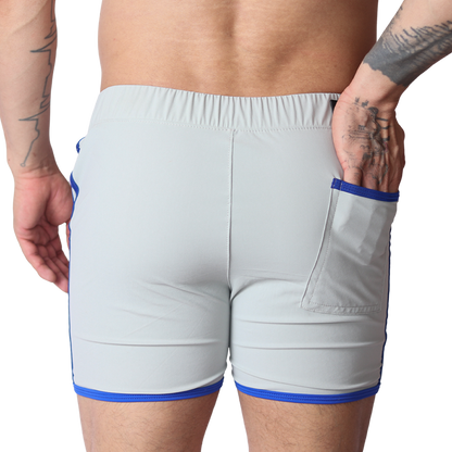 Typer Gray Shorts vista posterior de Gigo Underwear