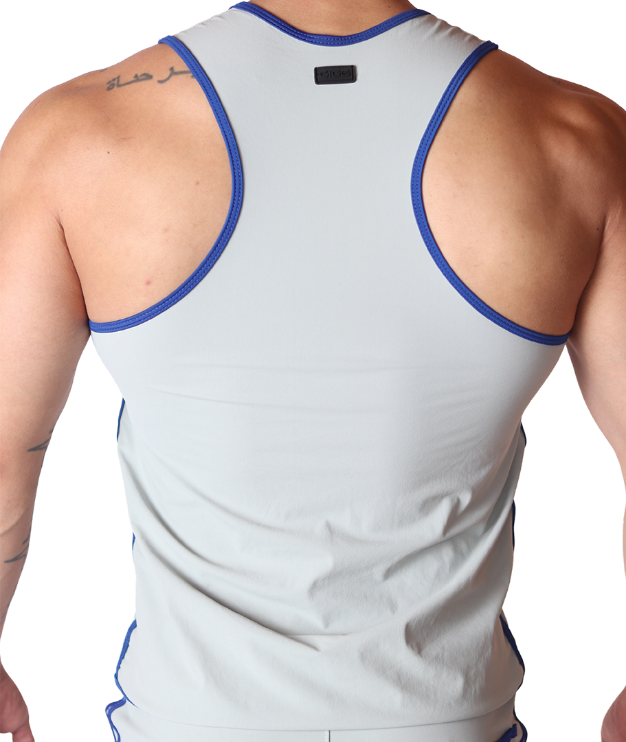 Typer Gray Tank vista posterior de Gigo Underwear