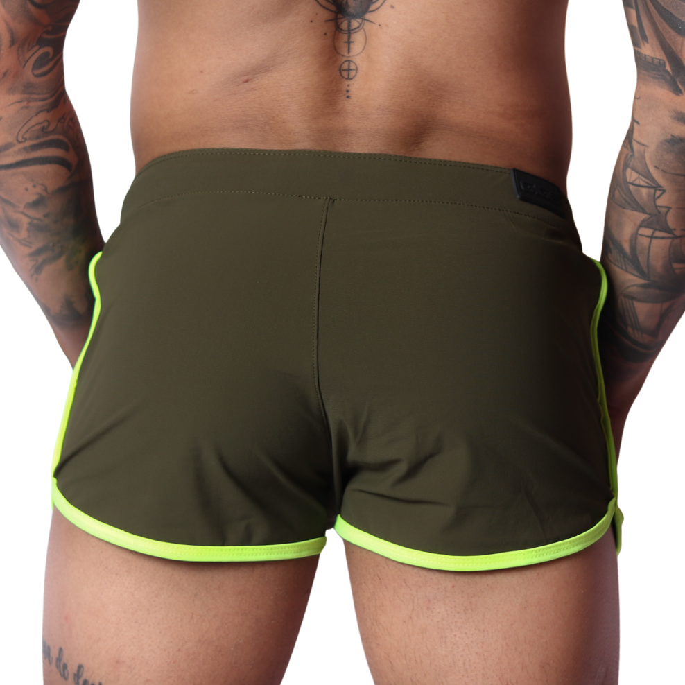 Typerhot Green Shorts vista posterior de Gigo Underwear