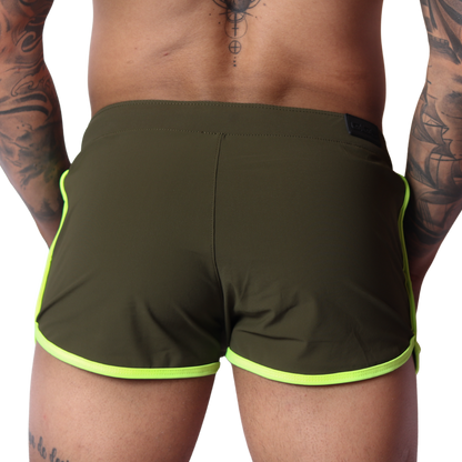 Typerhot Green Shorts vista posterior de Gigo Underwear