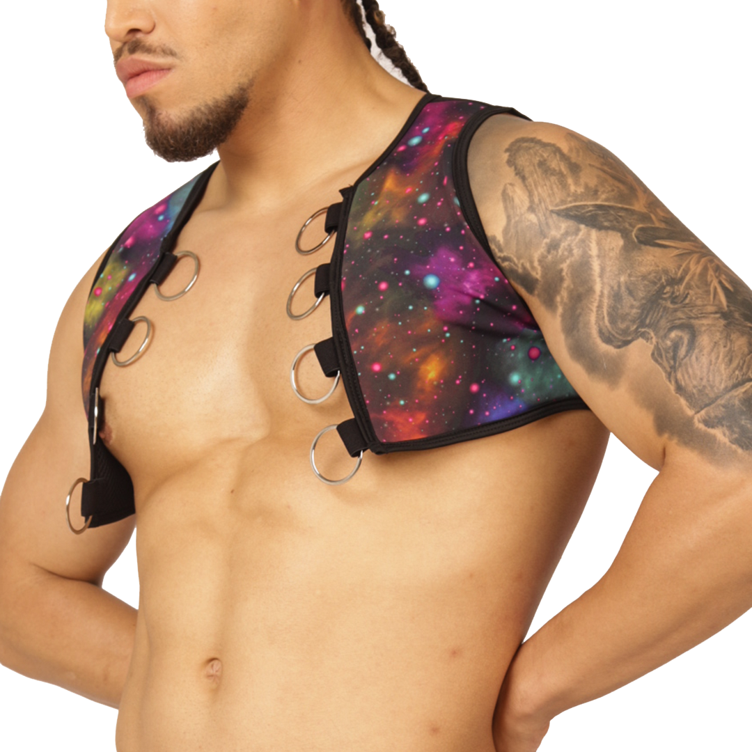 Universe Vest Harness vista frontal de Gigo Underwear