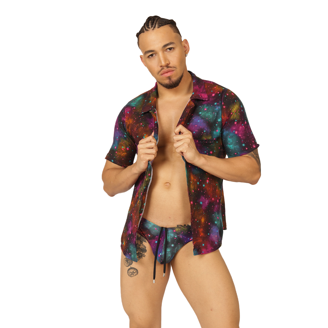 UNIVERSE SHIRT - Brief Masculino Audaz con Pretina Contraste
