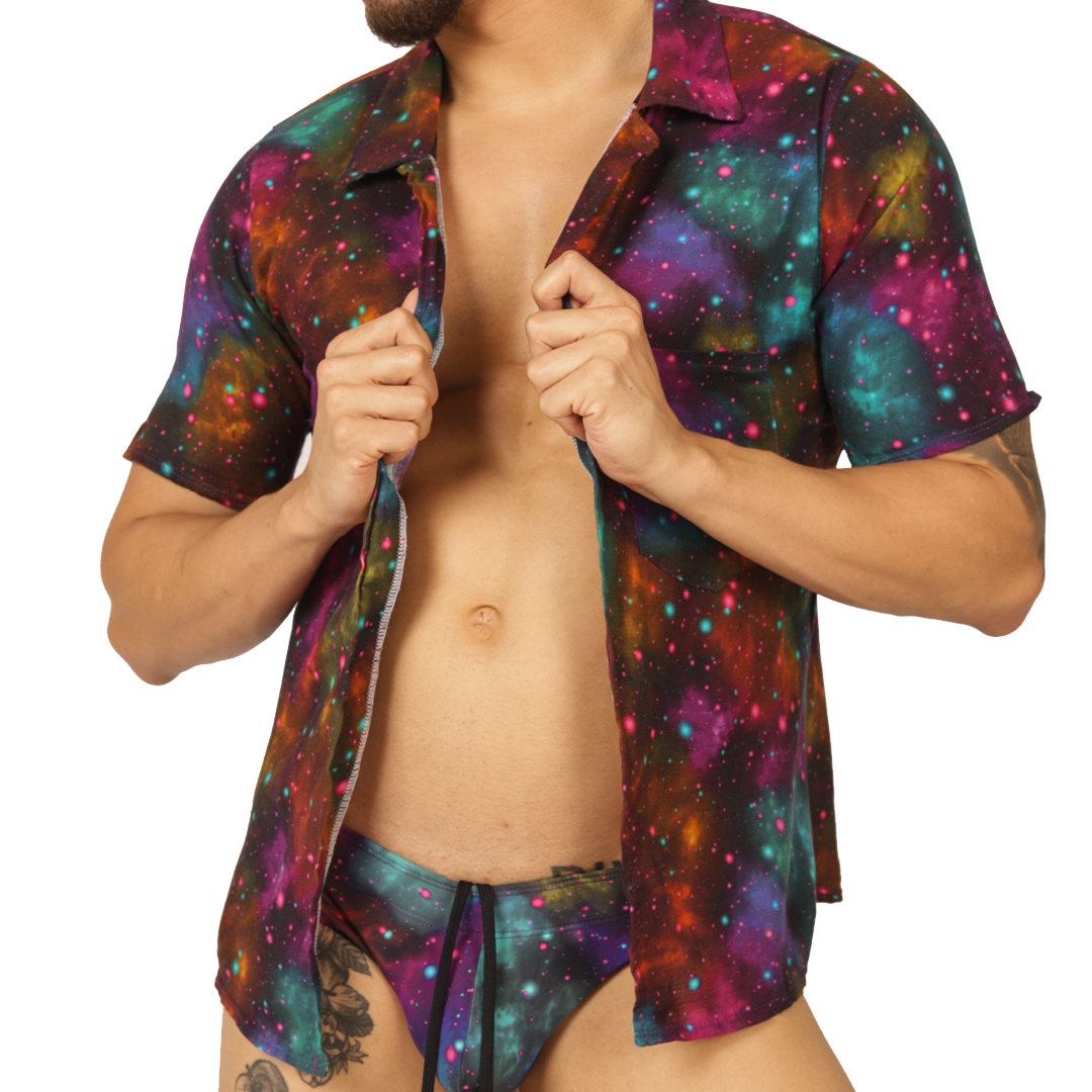 UNIVERSE SHIRT - Brief Masculino Audaz con Pretina Contraste