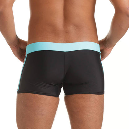 Versatil Blue Swim Trunk vista posterior de Gigo Underwear