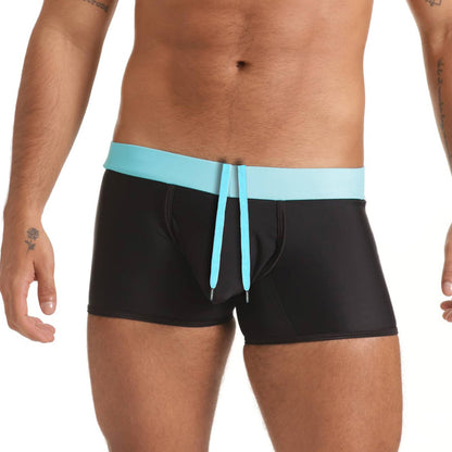 Versatil Blue Swim Trunk vista frontal de Gigo Underwear