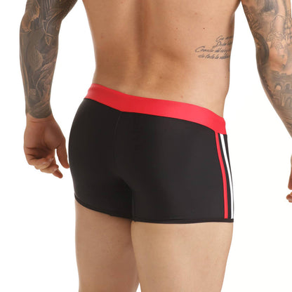 Versatil Red Swim Trunk vista frontal de Gigo Underwear