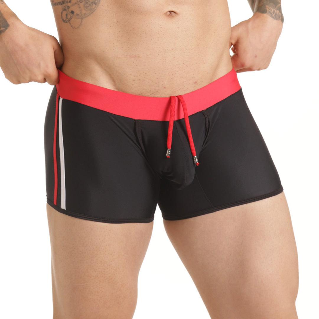 VERSATIL RED SWIM TRUNK - Traje de baño negro para hombres