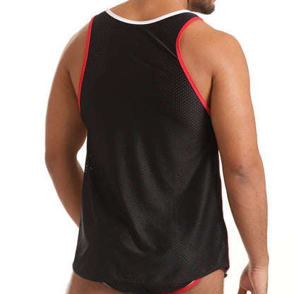 Versatil Red Tank vista posterior de Gigo Underwear