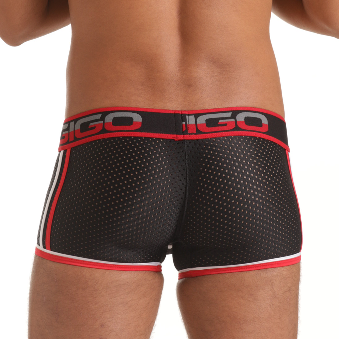 Versatil Red Trunk vista posterior de Gigo Underwear