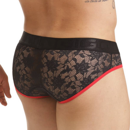 Vibrant Black Brief vista posterior de Gigo Underwear