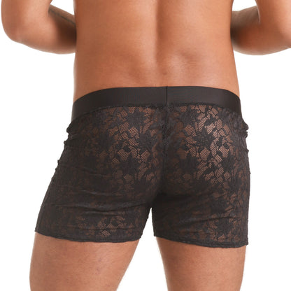 Vibrant Black Hotshort vista posterior de Gigo Underwear