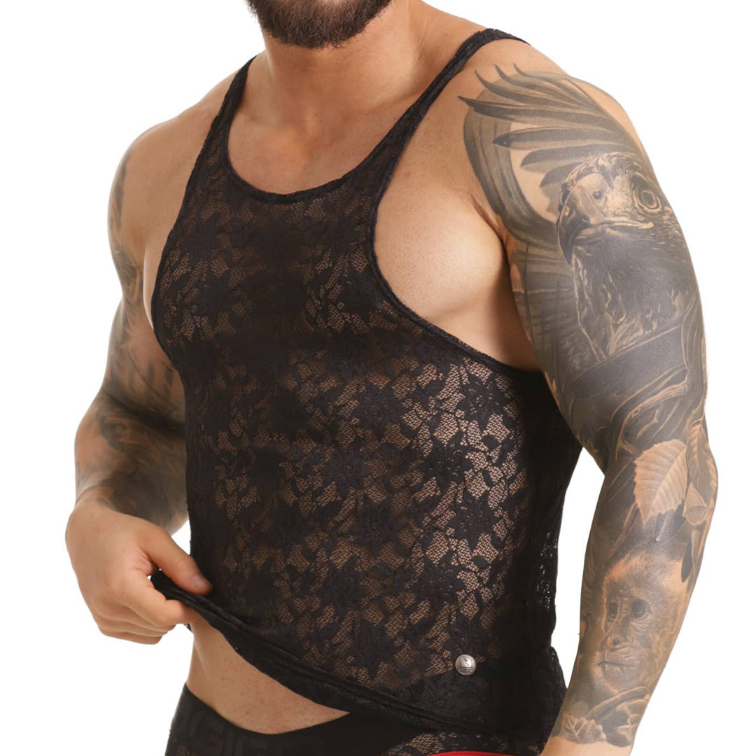 Vibrant Black Tank de Gigo Underwear