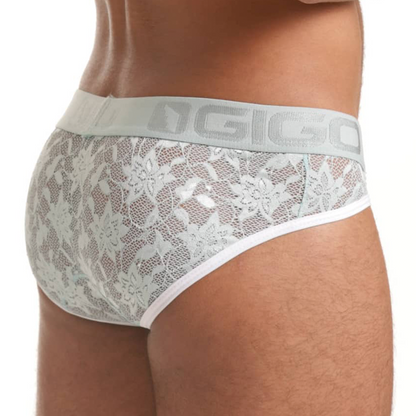 Vibrant Blue Brief vista frontal de Gigo Underwear